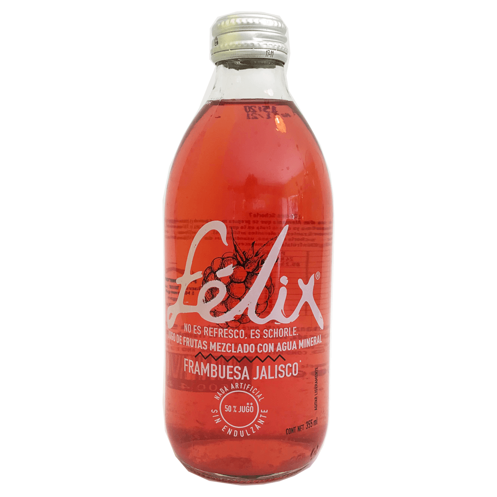 Felix Schorle sabor Frambuesa - bebida de jugo de fruta y agua mineral ...